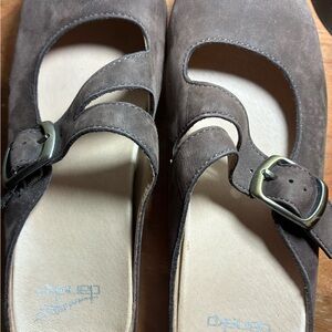 Dansko Brown Flats with Buckle